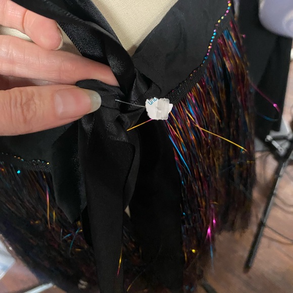 Tinsel  rave or beach tie cover/skirt OS - Picture 5 of 7
